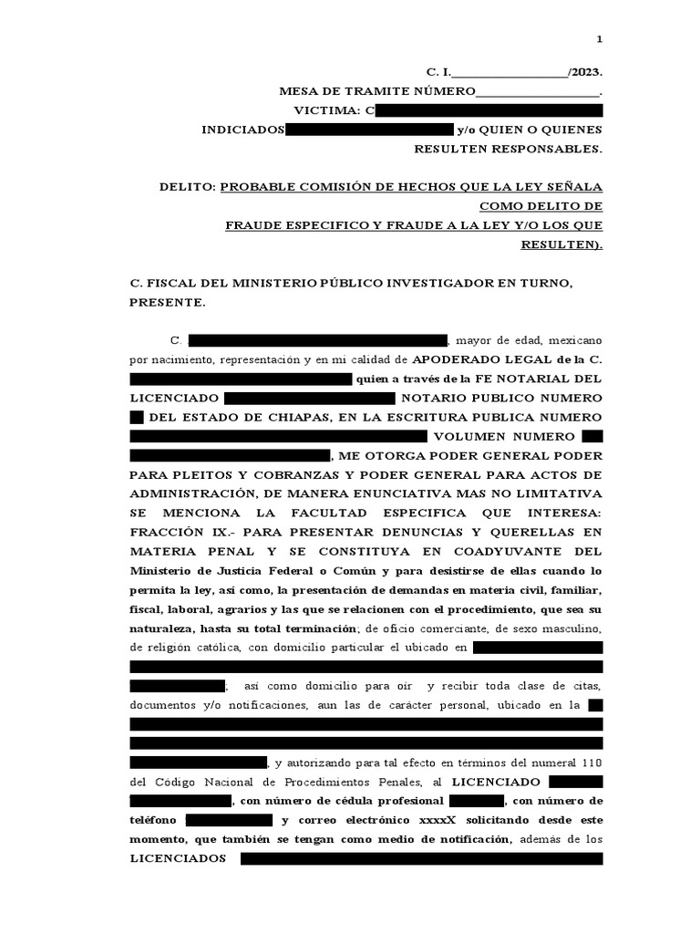Querella penal fraude pdf la violencia contra las mujeres derecho
