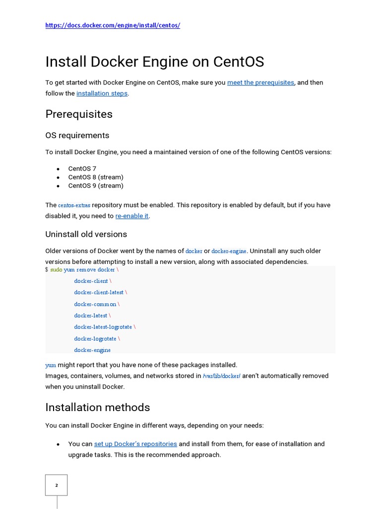 Install docker engine on centos pdf software repository sudo