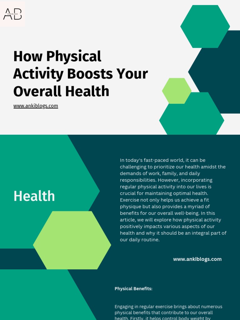 How Physical Activity Boosts Your Overall Health Pdf Sleep