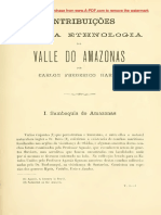 HARTT, Charles F., 1885 - Contribuições Para a Ethnologia Do Valle Do Amazonas