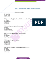 Class 9 Maths Chapter 8 Quadrilaterals MCQs