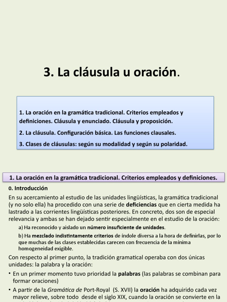 La Cláusula Presentación2022 PDF Oración (Lingüística