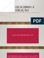 2Do Equilíbrio à Integração