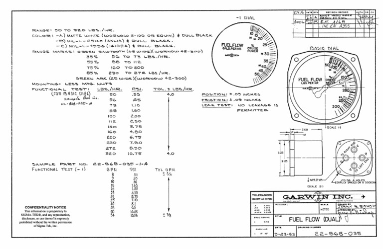 Fuel Flow Charts Instruments PDF