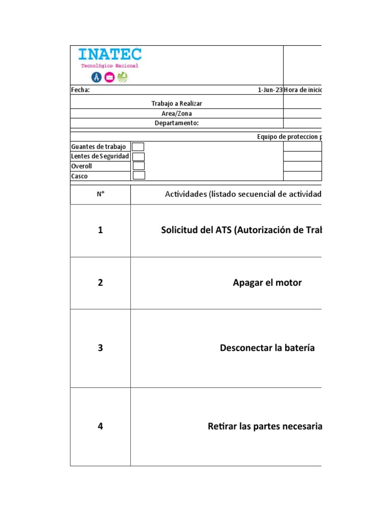 ATS Mantenimiento Motor | PDF | Guante