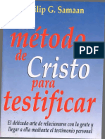 Samaan, Philip G. El Método de Cristo para Testificar (Buenos Aires. ACES, 1995)