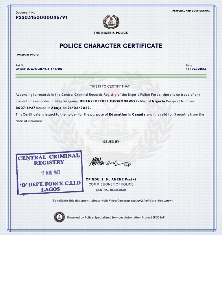 Police Characters | PDF