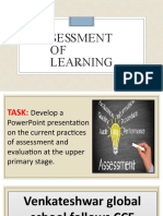 Assessment OF Learning
