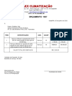 Modelo Orçamento Climatização