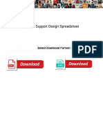 Saddle Support Design Spreadsheet