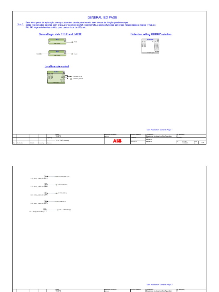 Manual do IED ABB REF615 | PDF | Componentes | Eletricidade