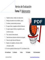 Criterios de Evaluacin Baloncesto