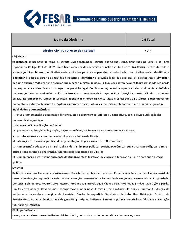 Direito das Coisas: Fundamentos e Princípios | PDF | Lei de Propriedade ...