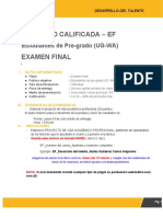 Formato Examen Final - Desarrollo Del Talento 2023 - Proyecto de Vida