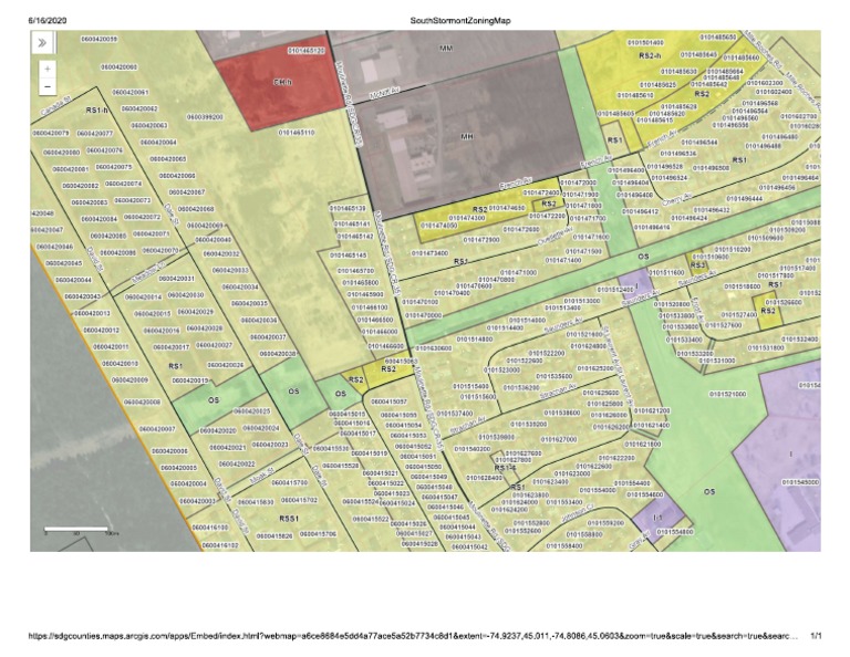 Long Sault Zoning Map PDF