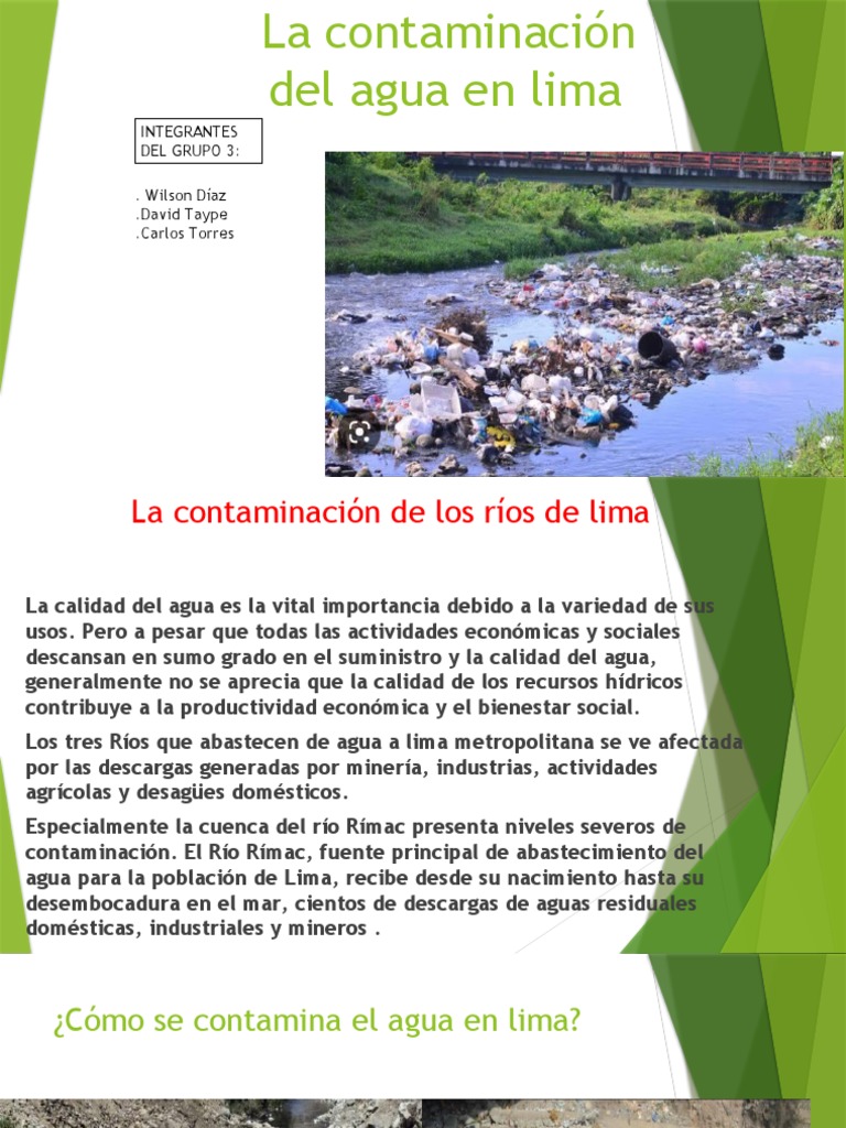 Contaminacion Del Agua | PDF | La contaminación del agua | Agua