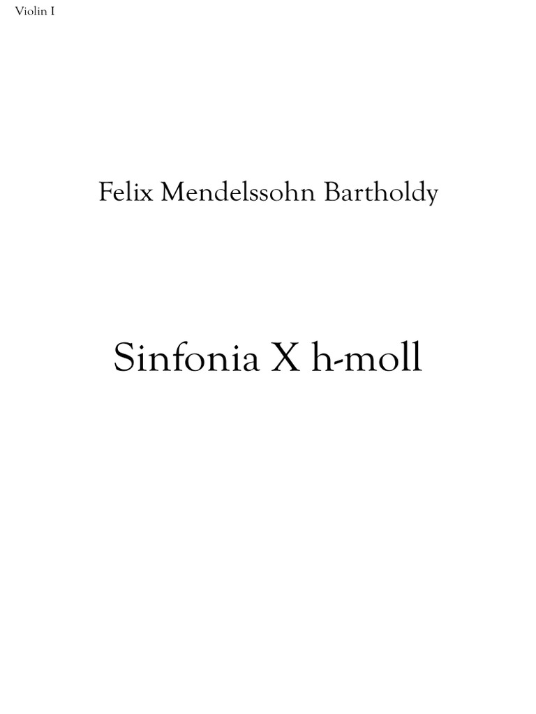 Violín 1 String Symphony n.10 PDF