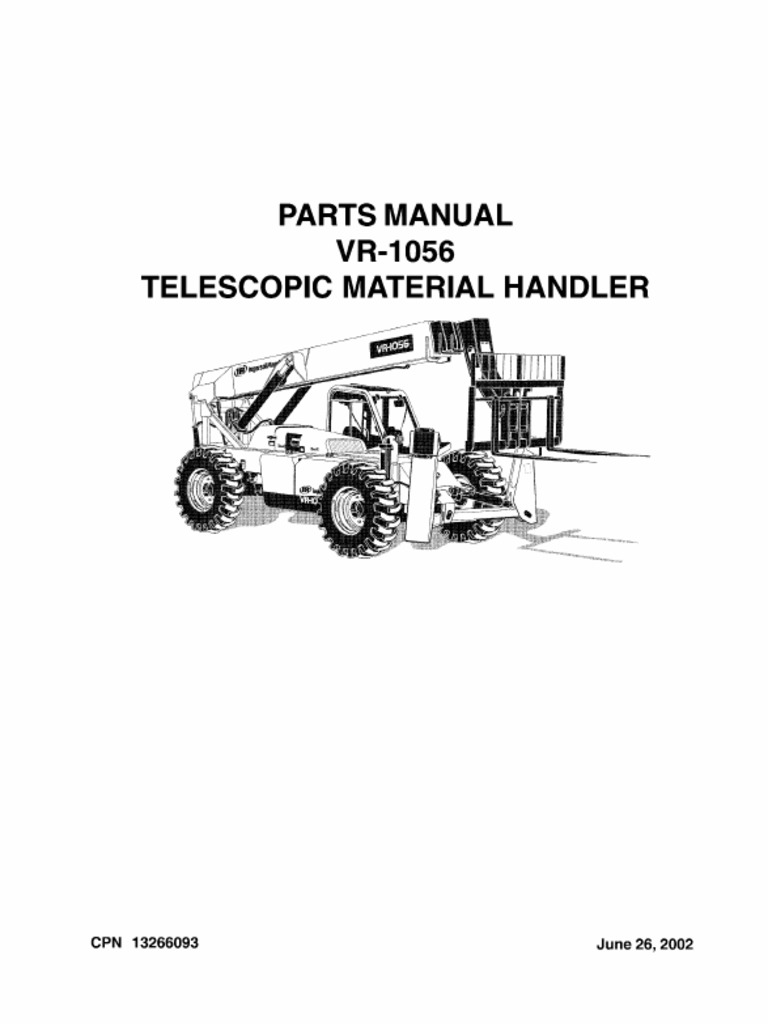 Vr 1056 telescopic material handler parts manual pdf