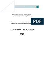 Curso CARPINTERÍA en MADERA - PFYCL 2019 PDF