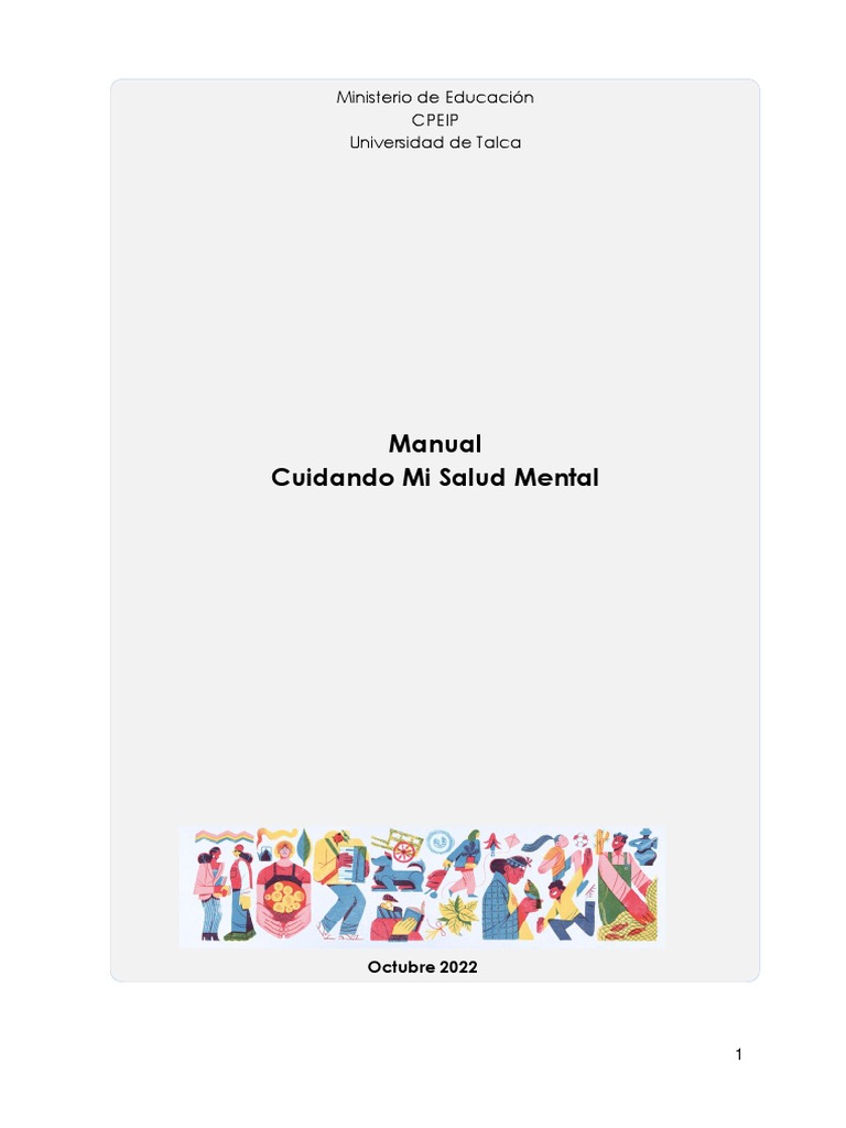 Manual de Salud Mental y Autocuidado | PDF | Salud mental | Suicidio