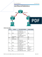 4.2.2.7 Lab - Configuring Frame Relay and Subinterfaces PDF