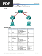 4.2.2.7 Lab - Configuring Frame Relay and Subinterfaces PDF