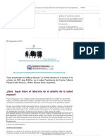 LAGO, L. 2012 Qué Lugar Tiene El Tallerista en El Ámbito de La Salud Mental