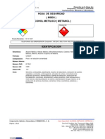 Msds Msds-Alcohol Meitilico Metanol