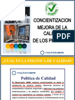 Concientizacion Calidad en Los Procesos