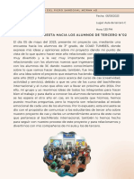 Reflexion de Mi Encuesta Hacia Los Alumnos de Tercero N°02: Jesus Del Piero Sandoval Moran 4D