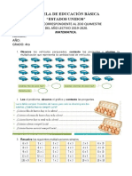 Examen 2Q. Matematica 4to 2019a