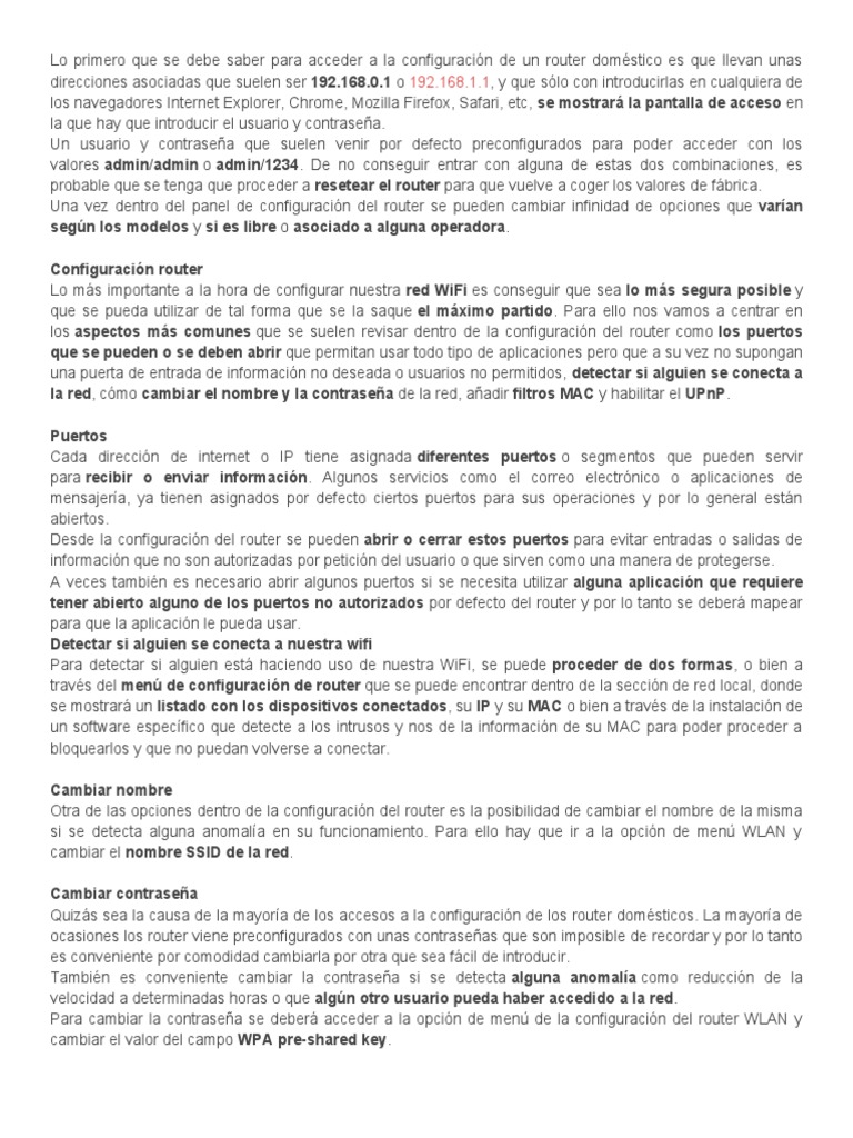 Alertas Configurar Router