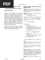 Elements of Information Theory 2006 Thomas M. Cover and Joy A. Thomas