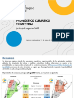 Pronostico Climatico Trimestral 062023