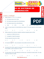 Repaso de Sistemas de Numeración para Sexto Grado de Primaria