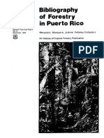 Bibliography of Forestry in Puerto Rico