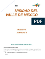 Universidad Del Valle de Mexico: Modulo 4 Actividad 5