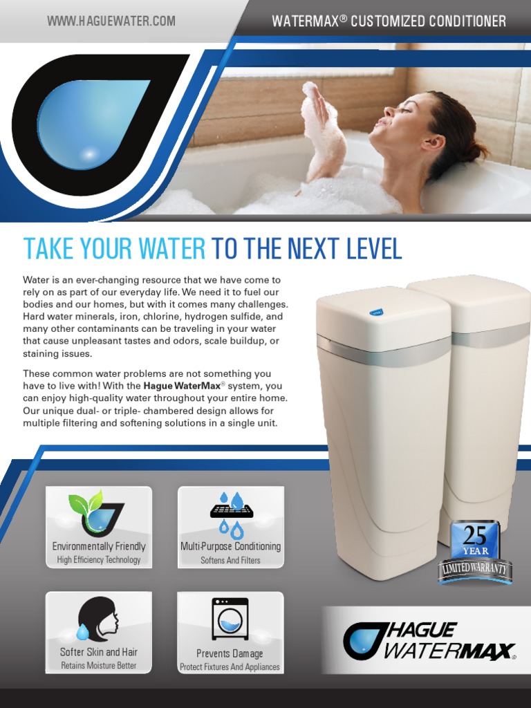 Hague Watermax Overview PDF Water Chemical Compounds