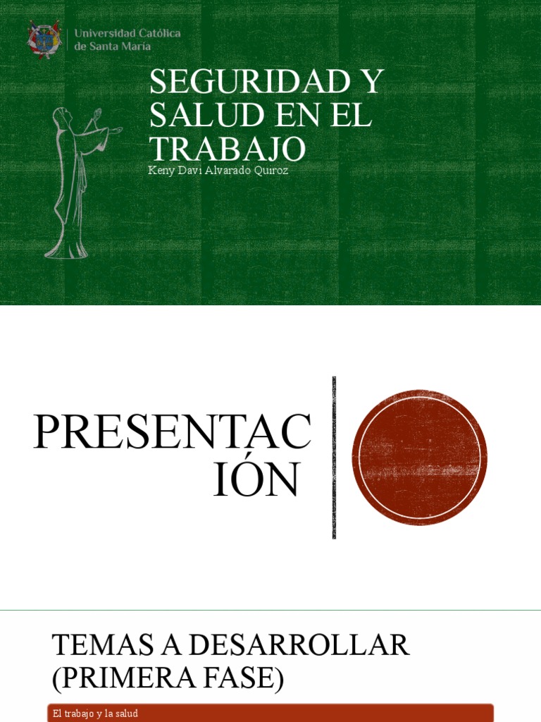 Clase Inicial Seguridad Y Salud En Trabajo Pdf Seguridad Y Salud