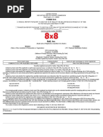 8x8, Inc.: FORM 10-K