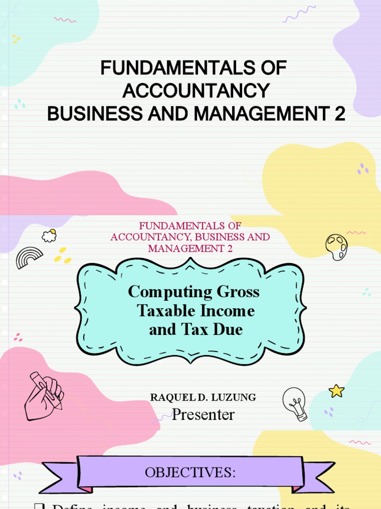 Computing Gross Taxable Income and Tax Due | PDF | Taxes | Income Tax