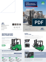 1.5 3.5t XC Series Electric Forklift With Li Ion Technology