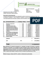 Presupuesto Gas Villa