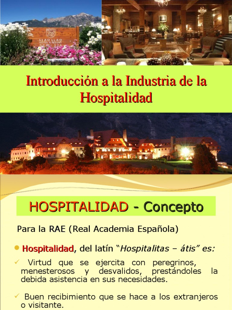 Historia de la Hospitalidad | PDF | Hotel | Industria de la hospitalidad