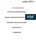 Diario de Reflexiones Unidad 5 Empatia