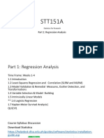 Lecture 1. Part 1-Regression Analysis. Correlation and SLRM