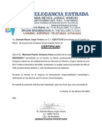 Certificado de Trabajo Manotoa