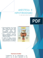 Anestesia e Hipotiroidismo