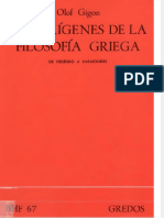 Dokumen - Tips Gigon Olof Los Origenes de La Filosofia Griega de Hesiodo A Parmenides