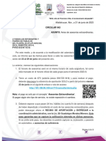 Circular 42 - Aviso Examenes Extaordinarios